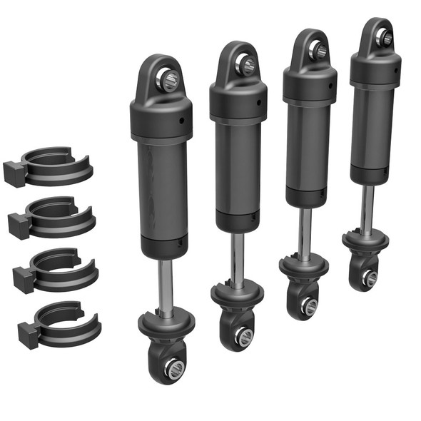 Traxxas 9764-GRAY Aluminum Heavy-Duty GTM Shocks (4) for TRX-4M