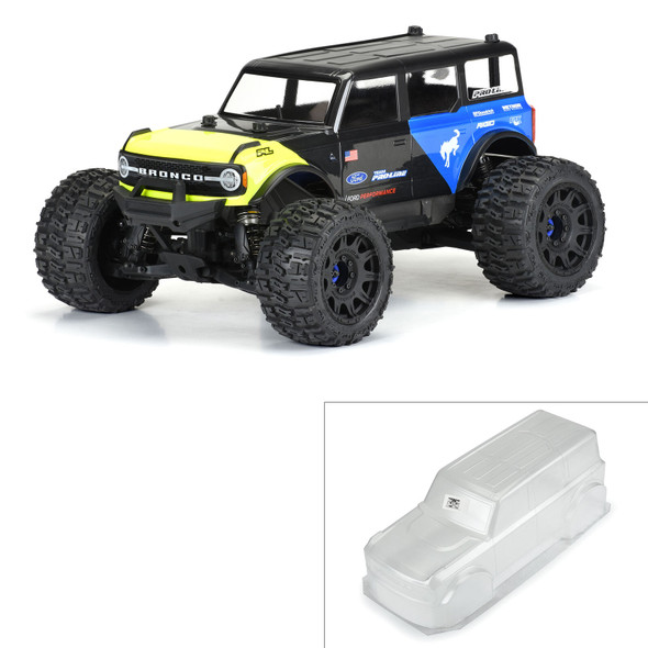 Pro-Line 3594-00 1/8 2021 Ford Bronco Clear Body for MAXX / E-REVO 2.0