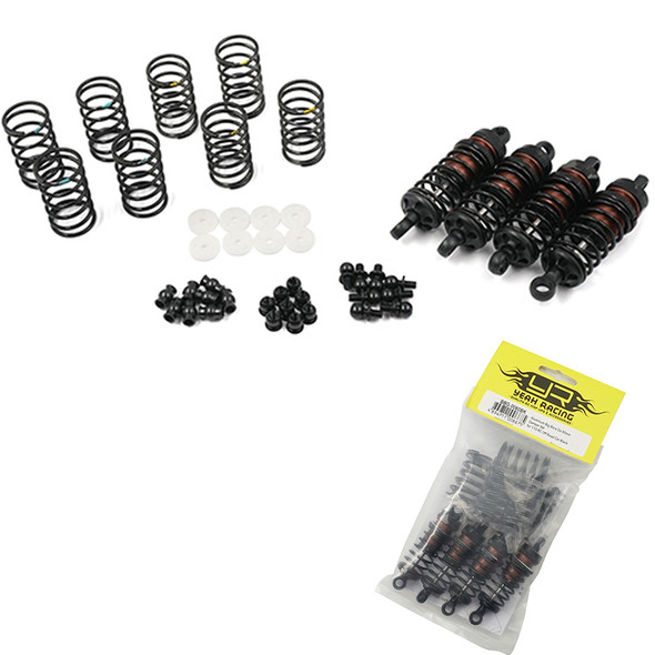 Yeah Racing BBG-0060BK Alum Big Bore Go 60mm Damper Set (4) Black : 1/10 Touring Car