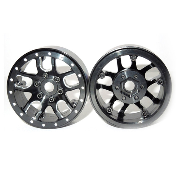 SSD RC SSD00142 1.9" Aluminum Double Time Beadlock Wheels (2)