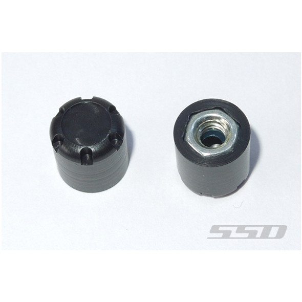 SSD RC SSD00178 Scale Rear Hubs Black