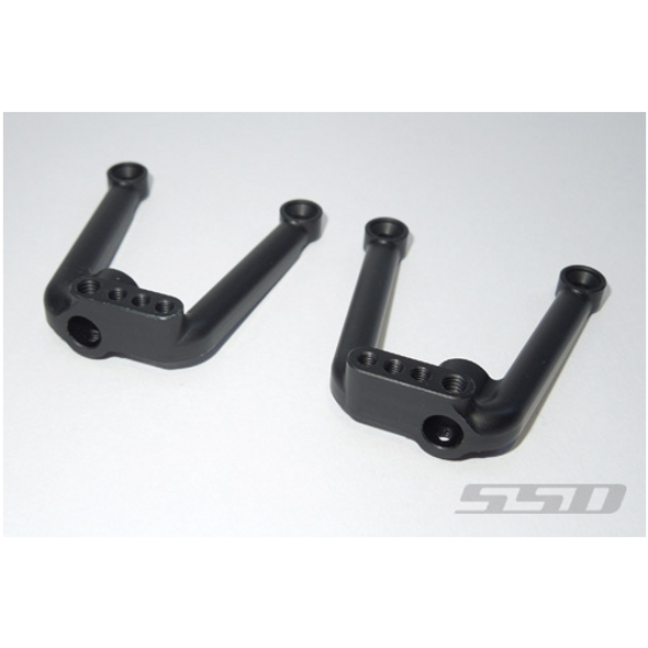 SSD RC SSD00380 Aluminum Rear Shock Hoops Black for SCX10 II