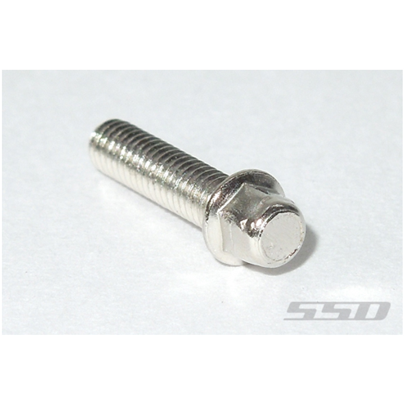 SSD RC SSD00407 Silver M2.5 x 8mm Scale Wheel Bolts (30)