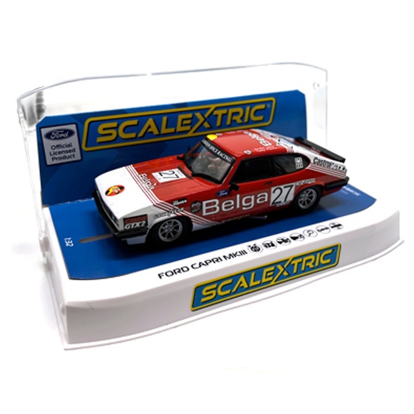 Scalextric C4349 Ford Capri MKIII - Spa 24hrs 1978 Winner 1/32 Slot Car