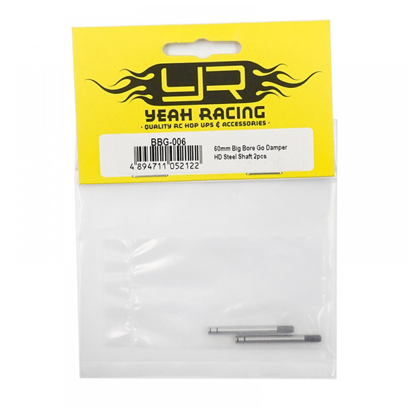 Yeah Racing BBG-006 60mm Big Bore Go Damper HD Steel Shaft (2Pcs)