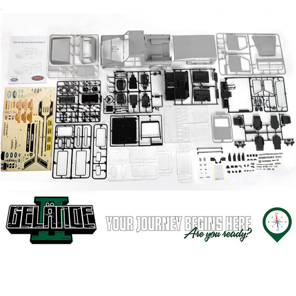 RC4WD Z-K0064 1/10 Gelande II Kit w/ 2015 Land Rover Defender D90 Hard Body Set