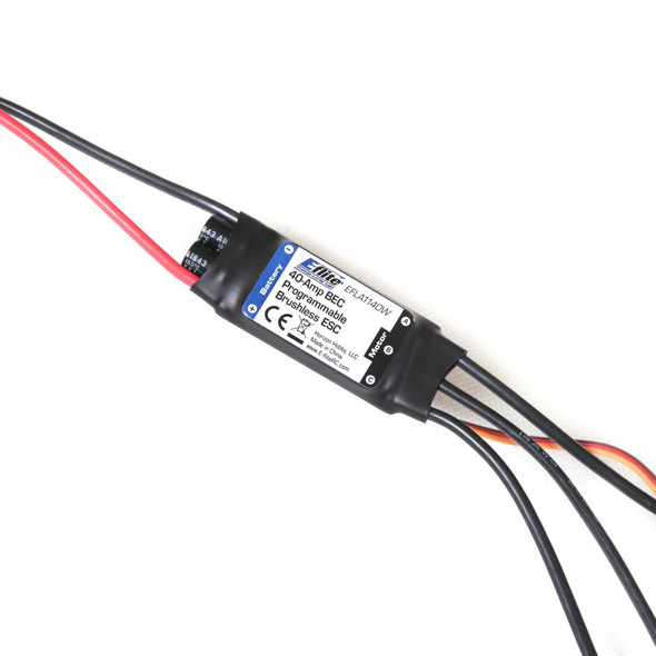 E-flite EFLA9891 40-Amp BEC Programmable Brushless ESC w/ EC3 Connector