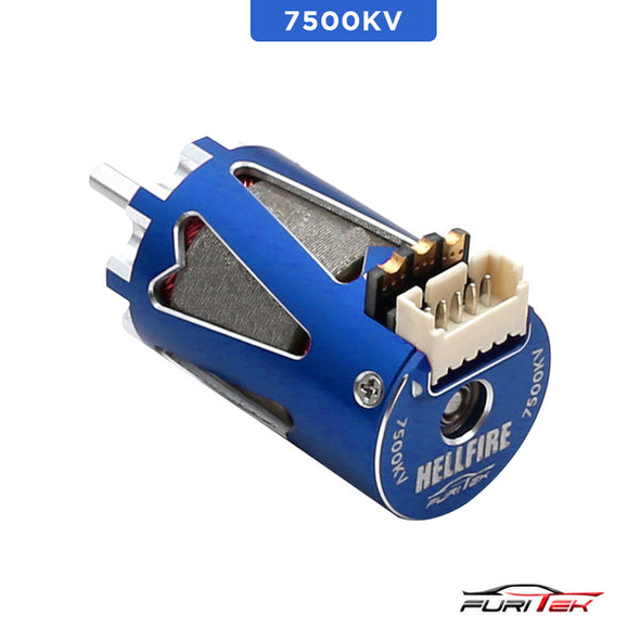 Furitek Hellfire 1410 7500Kv Sensored Brushless Motor - Blue Color