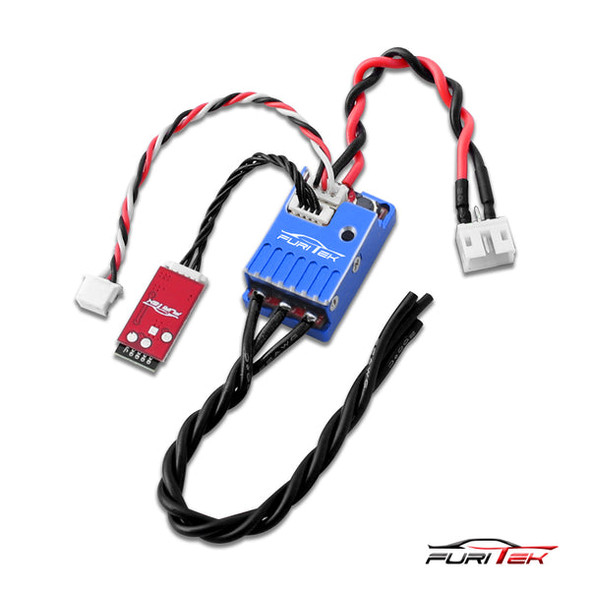 Furitek Momentum V2 2S Lipo 20A/40A Brushless Sensorless ESC & Bluetooth for Drift/Race (Aluminum Blue Case)