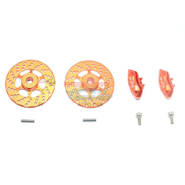 GPM Alum Front Or Rear Brake Disk+Brake Caliper Orange for Ford GT 4-Tec 2.0/3.0