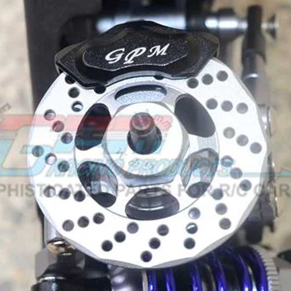 GPM Alum Front Or Rear Brake Caliper Silver for Traxxas Ford GT 4-Tec 2.0 / 3.0