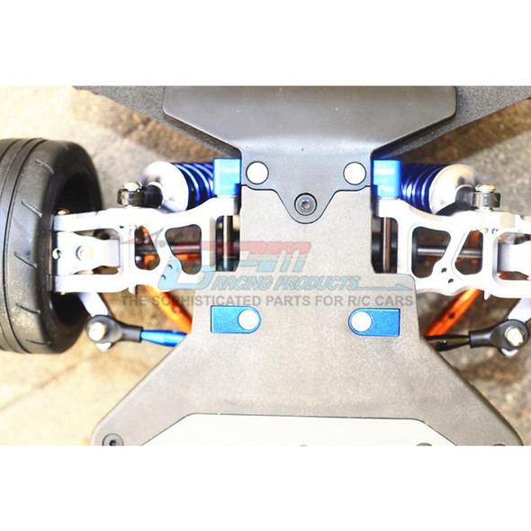 GPM Alum Front Lower Suspension Mount Grey for Traxxas Ford GT 4-Tec 2.0/3.0