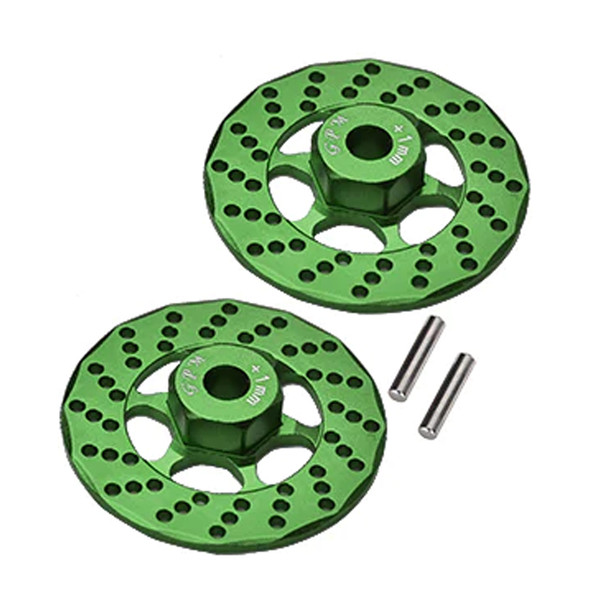 GPM Aluminum +1mm Hex w/Brake Disk Green for 1/10 Traxxas Ford GT 4-Tec 2.0/3.0