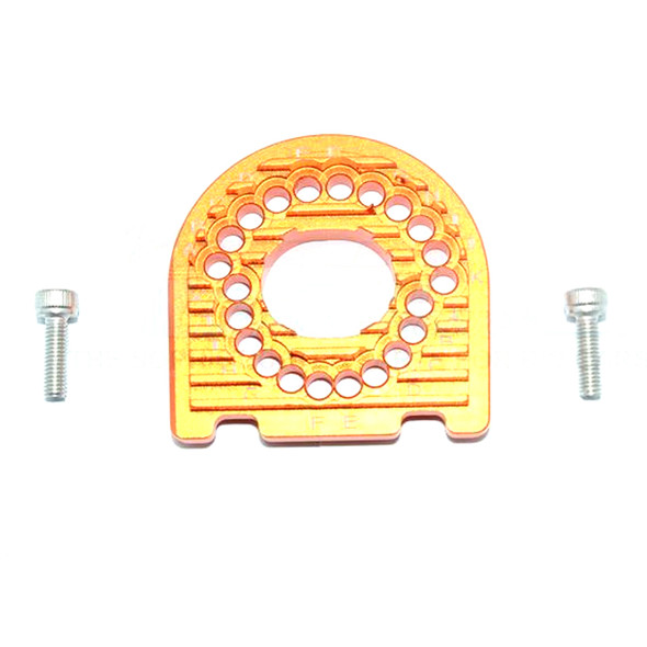 GPM Aluminum Motor Mount Plate w/ Heat Sink Fins Orange for Ford GT 4-Tec 2.0/3.0