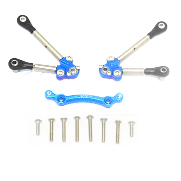 GPM Titanium Front Tie Rods w/ Stabilizer for C Hub Blue : Ford GT 4-Tec 2.0 / 3.0