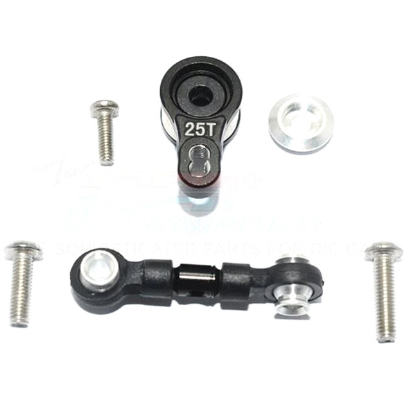 GPM Alum Servo Saver w/ Alum Steering Link Black for Traxxas Ford GT 4-Tec 2.0 GPM Alum Servo Saver w/ Alum Steering Link Black for Traxxas Ford GT 4-Tec 2.0