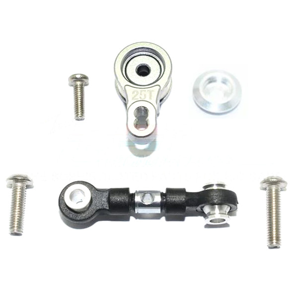 GPM Alum Servo Saver w/ Alum Steering Link Grey for Traxxas Ford GT 4-Tec 2.0 GPM Alum Servo Saver w/ Alum Steering Link Grey for Traxxas Ford GT 4-Tec 2.0