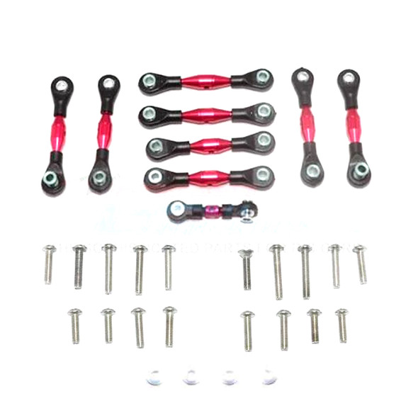 GPM Racing Aluminum Tie Rods Red for Traxxas Ford GT 4-Tec 2.0 / 3.0