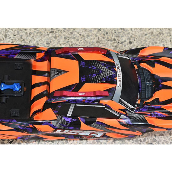 GPM Racing Aluminum Roof Skid Plate Orange for Traxxas Hoss 4X4 VXL