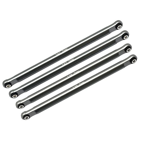 GPM Aluminum Front Or Rear Upper & Lower Chassis Links Grey for Losi 1/8 LMT