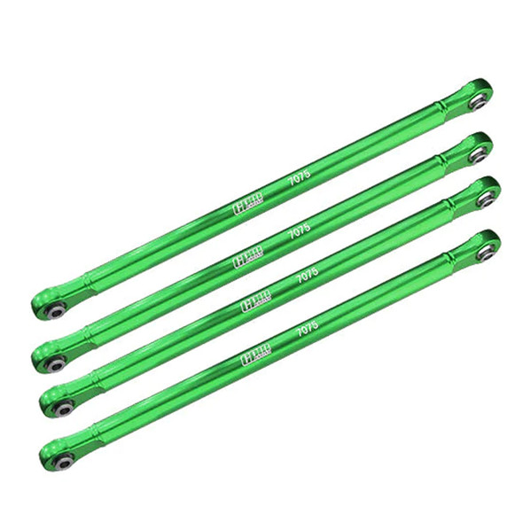 GPM Racing Aluminum 7075-T6 Upper Link Bar Set Green for Losi 1/8 LMT