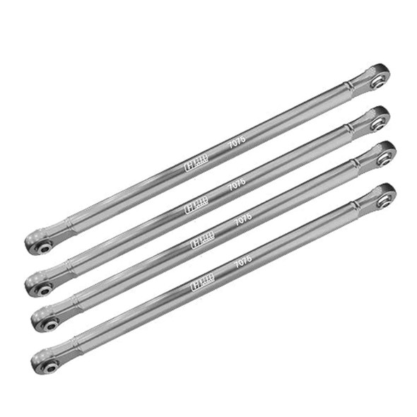 GPM Racing Aluminum 7075-T6 Upper Link Bar Set Silver for Losi 1/8 LMT