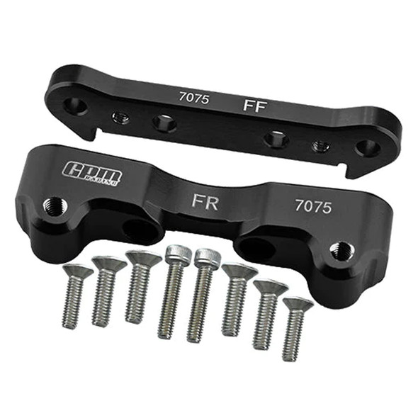 GPM Aluminum Front Lower Suspension Mount Black for Arrma 1:5 Kraton/Outcast