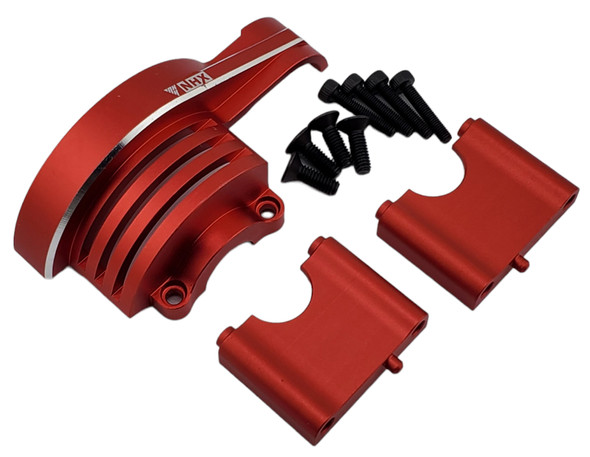 NHX RC Aluminum Main Gear Cover for 1/8 Traxxas Sledge -Red