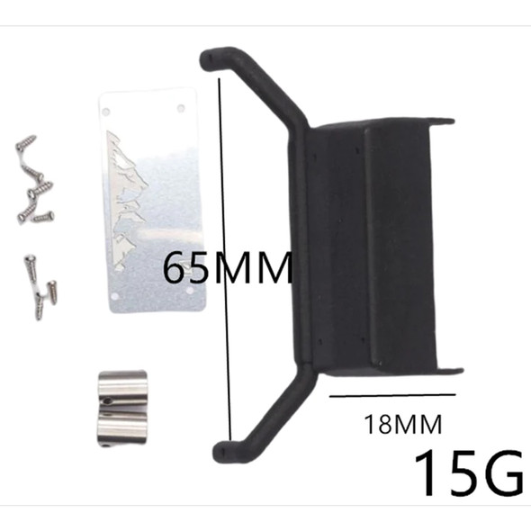 GPM Universal Metal Simulation Oil Tank + Exhaust Pipe Black for TRX4M