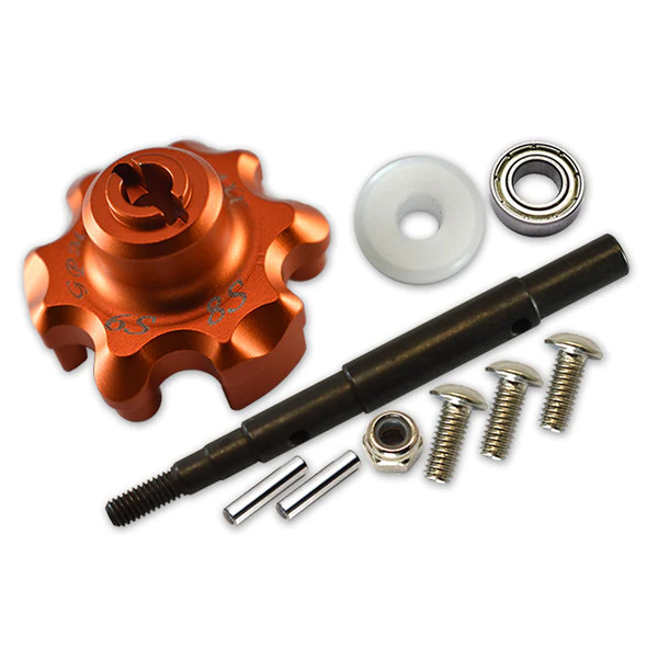 GPM Aluminum Transmission Cush Drive Housing w/ Drive Input Shaft Orange for X-Maxx