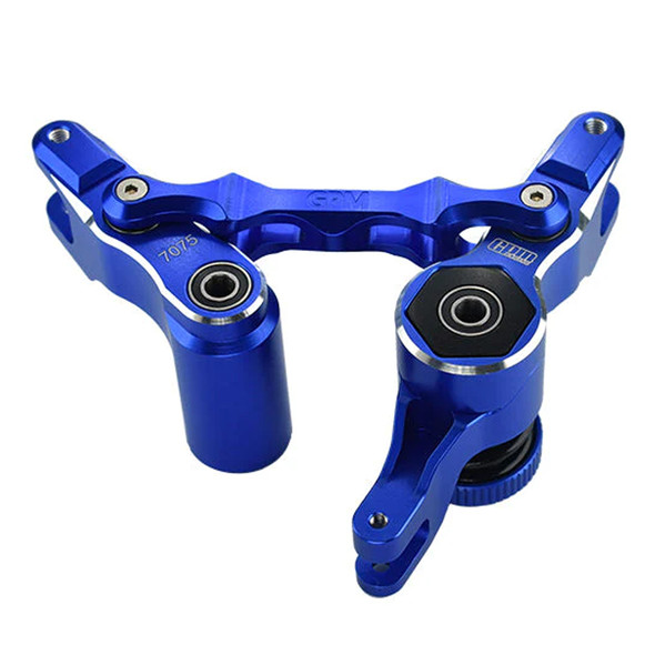 GPM Racing Aluminum 7075-T6 Front Steering Assembly Blue for 1/5 XRT