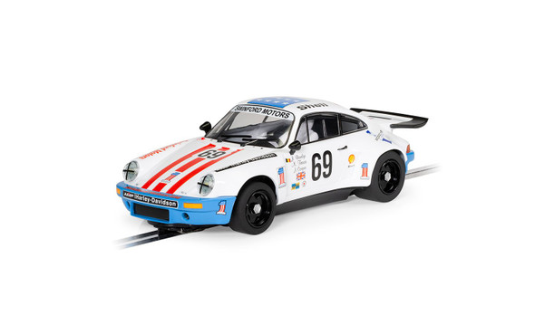 Scalextric Micro G2214 Porsche 911 Turbo - White 1/64 Slot Car