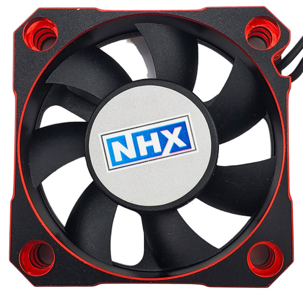 NHX RC 1/5 Aluminum 50mm Case High Speed Cooling Fan for Castle XLX2 -Red/Black