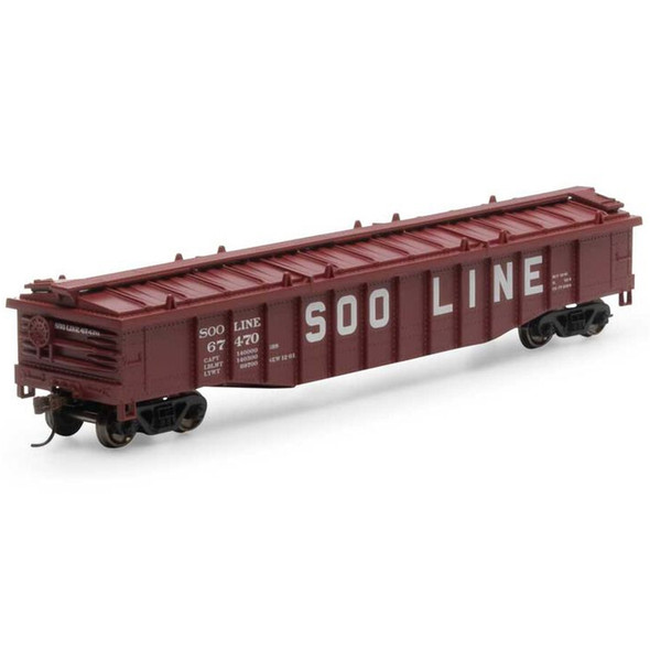 Athearn RND82113 50' Covered Gondola - SOO LINE #67470 Freight Car HO Scale