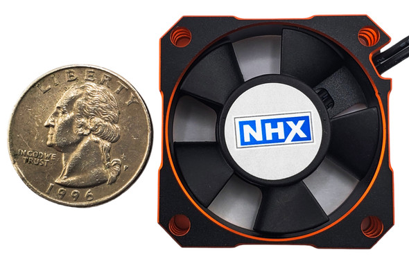 NHX RC 35mm Aluminum Case High Speed 21000 RPM Cooling Fan -Orange/Black