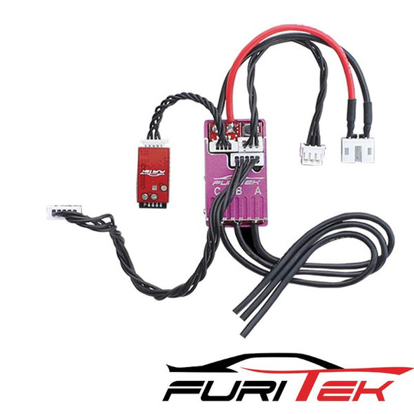 Furitek Cyclos 2S Lipo 20A/40A Brushless ESC Alum Purple Case for Drift/Race w/ Bluetooth