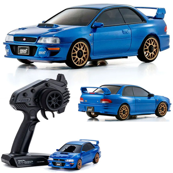 Kyosho 32627BL MINI-Z AWD SUBARU IMPREZA 22B-STi Version Blue Ready Set