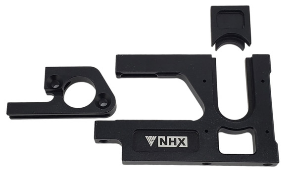 NHX RC 7075 Quick Release 49mm Motor Mount w/ Carbon Fiber Cover for 1/8 Traxxas Sledge