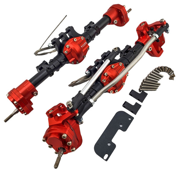 NHX RC Alum Portal Axle w/ Diff Lockers HD Gears Truss Steering