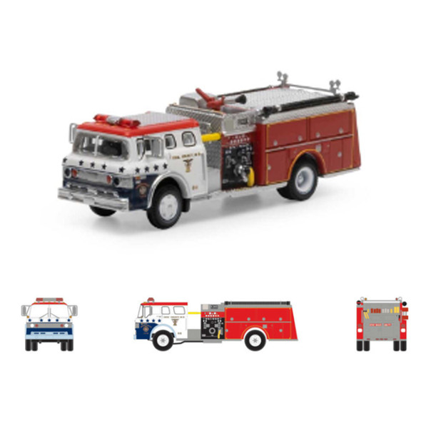 Athearn 10284 - Ford C Fire Truck - Perryville / Bicentennial - N Scale