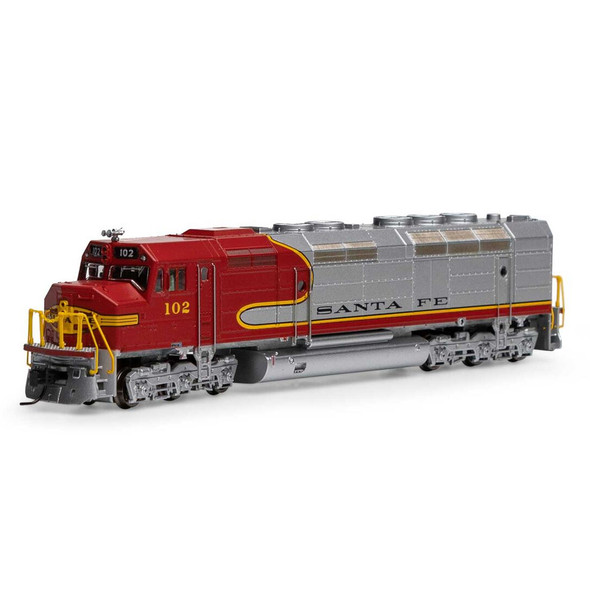 Athearn ATH15380 FP45 Santa Fe #102 Locomotive Red/Silver w/ DCC & Sound N Scale
