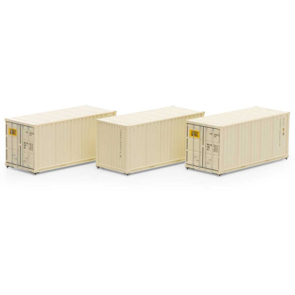 Athearn ATH27781 20' Corrugated Container - Container King  #1 (3 Pack) HO Scale