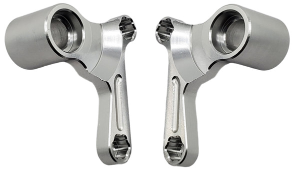 NHX RC Aluminum Rear Rocker Arm (2) for 1/10 Traxxas E-Revo 2.0 -Silver