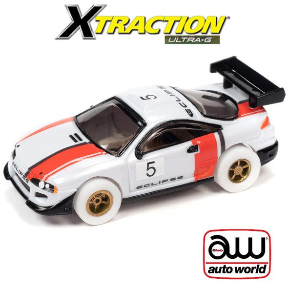 Auto World Xtraction 1995 Mitsubishi Eclipse iWheels HO Slot Car