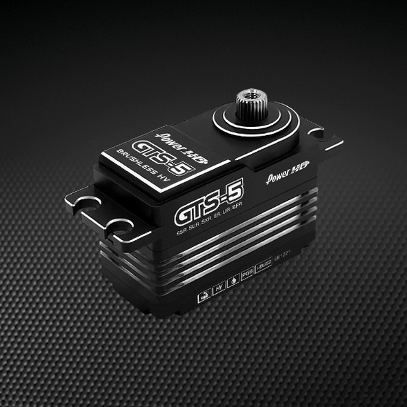 POWER HD GTS-5 HV Brushless Motor 694.4 oz / 0.08 Alum Gear Low Profile Servo