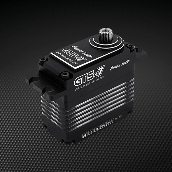 POWER HD GTS-7 HV Brushless Motor 972.1 oz / 0.10 Aluminum Gear Servo