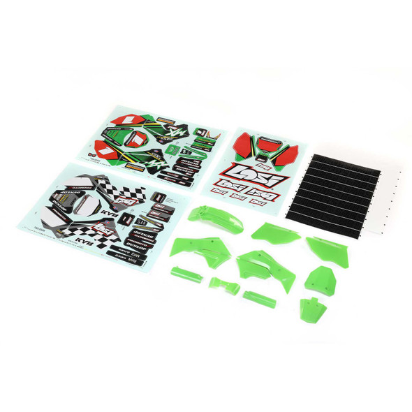 Losi LOS260002 Green Plastics with Wraps for Promoto-MX