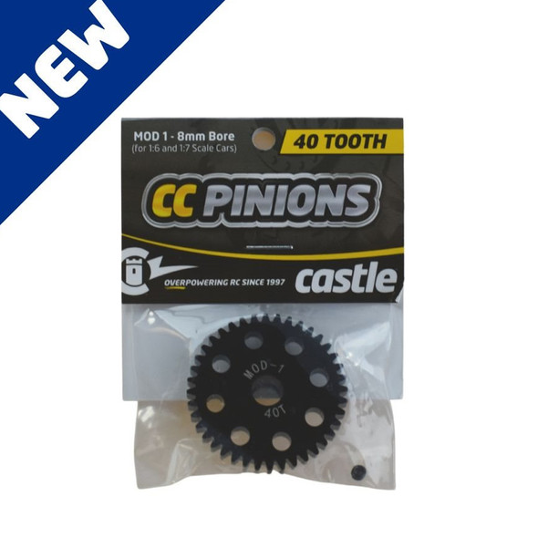 Castle Creations 010-0065-36 CC Pinion Gears 40T-MOD 1 8mm Bore for 1/6 - 1/7 Cars