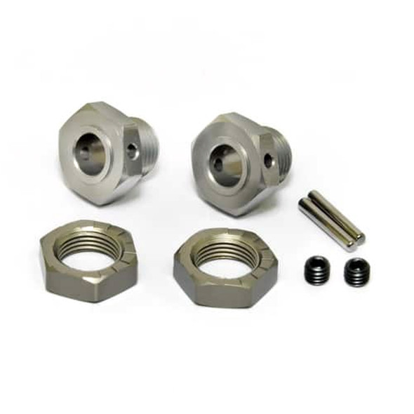 HoBao 85146 17mm Wheel Hub Set & Anti-Loose Nut (2) for Hyper GT2 Nitro / 1/7 VTE2