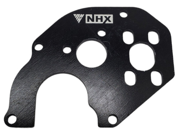 NHX RC Aluminum Modified Motor Plate for SCX24 Mini Brushed Motor -Black
